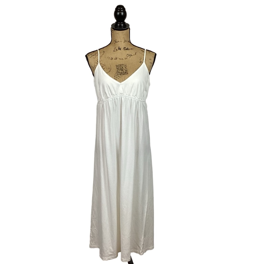 Garnet Hill Maxi Gown Cotton White